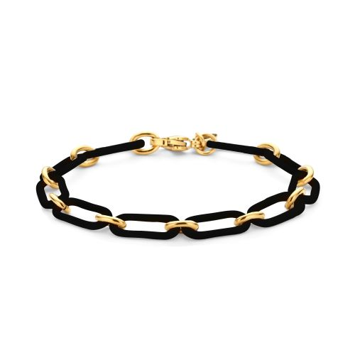 Pulseiras Elos Esmalte Preto