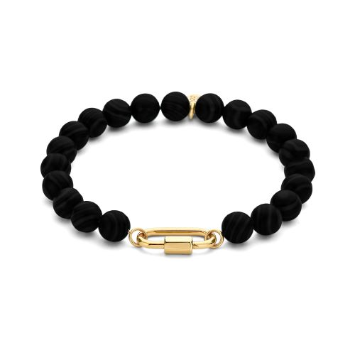 Pulseira Pedras Agata Preta