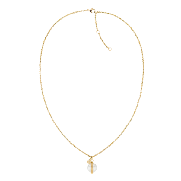 Colar Dourado Pendente Pérola