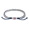 Pulseira Aço Malha e Nylon