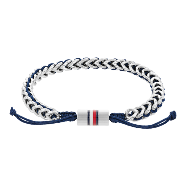 Pulseira Aço Malha e Nylon
