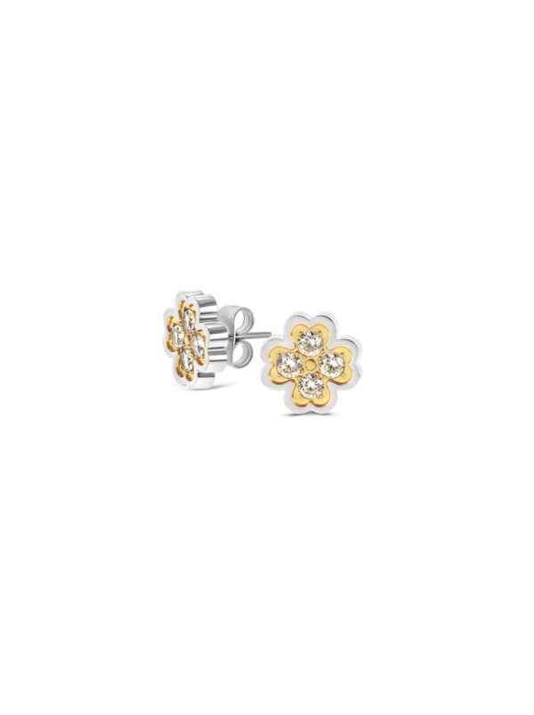 Brincos Lucky Flower Crystal
