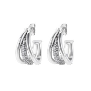 OJSFE02S Brincos Silver Frost Crystal