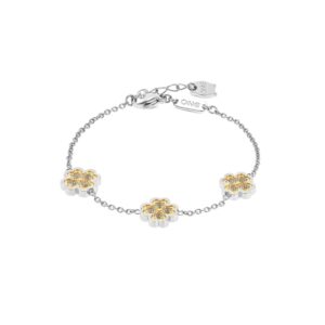 OJLFB04SG Pulseira Lucky Flower Crystal