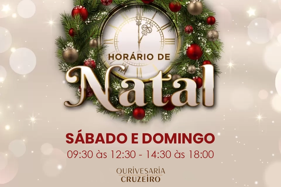 Horário de Natal 2025