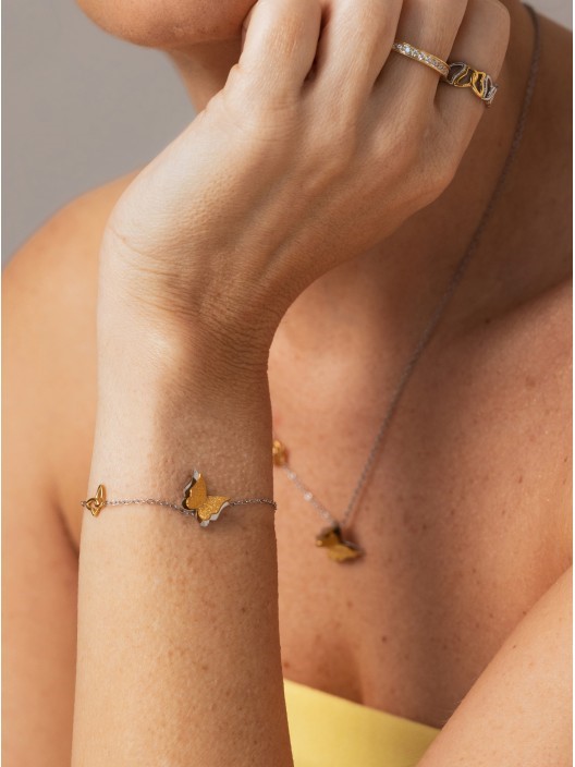Pulseira Butterfly Bicolor