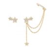 1709811260_4b02372166bc804fb34eec1ec2d0cbec Brincos Unike Matchy Star Chain and Earcuff Golden