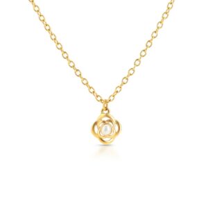 OJRN02D Colar One Rose Petite Pearl