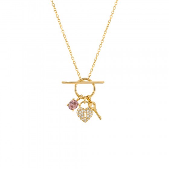 1768578723_cf9130d0ba9357ffeb20cdba9d999bb9-2 Colar Valentines Key and Heart Golden