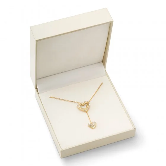 Colar Unike Classy Heart Y Golden