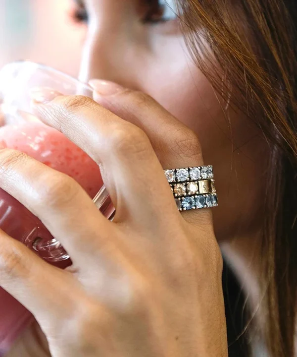 Anel Tashi Memória White