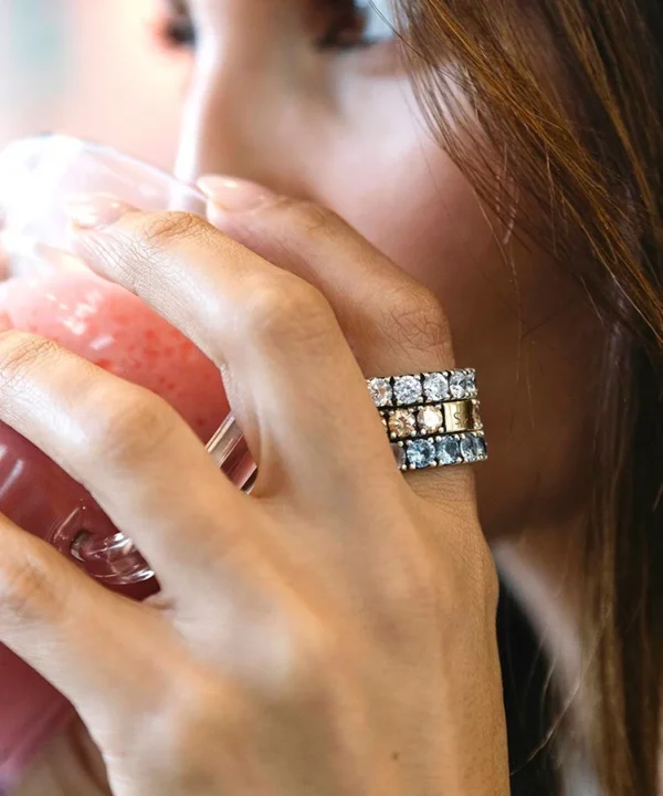 Anel Tashi Memória White