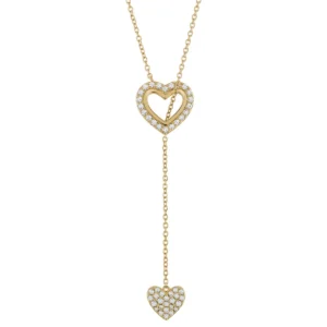 Colar Unike Classy Heart Y Golden