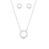 Conjunto Unike Classy Circle Silver