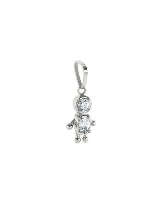 Charme One Energy Boy Crystal Silver