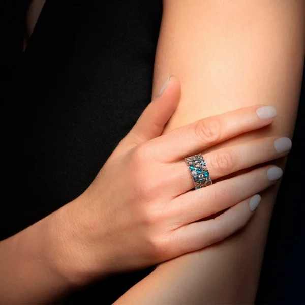 Anel Tashi Istambul Azul