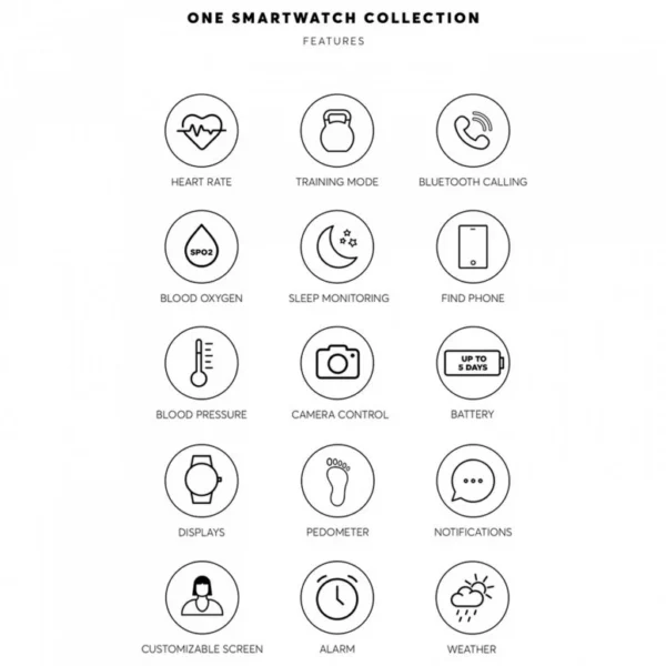 2165 Smartwatch One Slim Gold Mesh