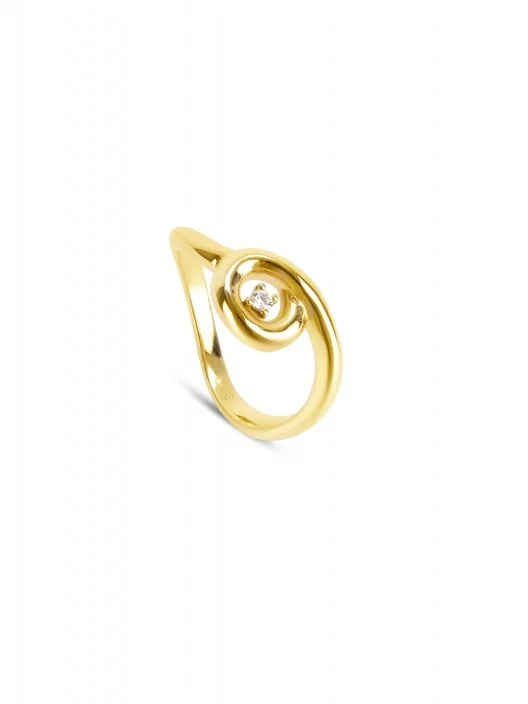 Anel Infinity Twisted Gold