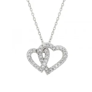 Colar Unike Classy Double Heart
