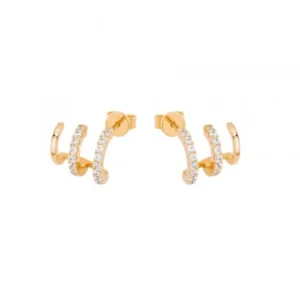 1708083653_b8c9a2ed43f9cf1ecfa5d3ca885d1a7f Brincos Unike Classy & Chic Shinny Gold 3 Lines
