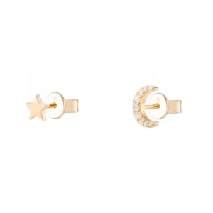 Brincos Unike Matchy Moon & Star
