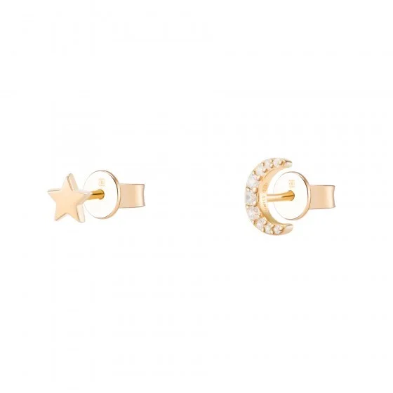 Brincos Unike Matchy Moon & Star