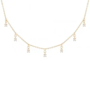 Colar Unike Multiple Solitaire Gold