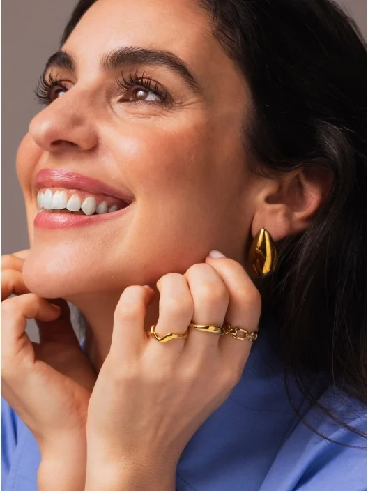Anel One London 36 Gold