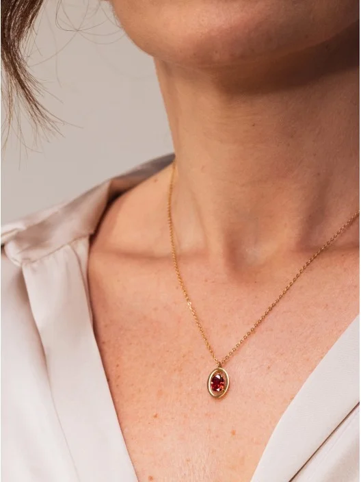 Colar Birthstone Janeiro - Protecção