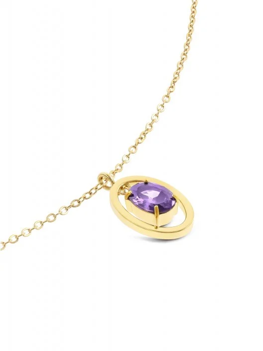 Colar Birthstone Fevereiro - Sabedoria