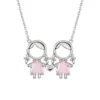 Colar Mum Girl & Girl Pink