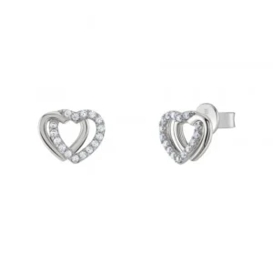 1729697223_a49a44502036a7168af83da1c66f98ef Brincos Unike Classy Double Heart Bicolor