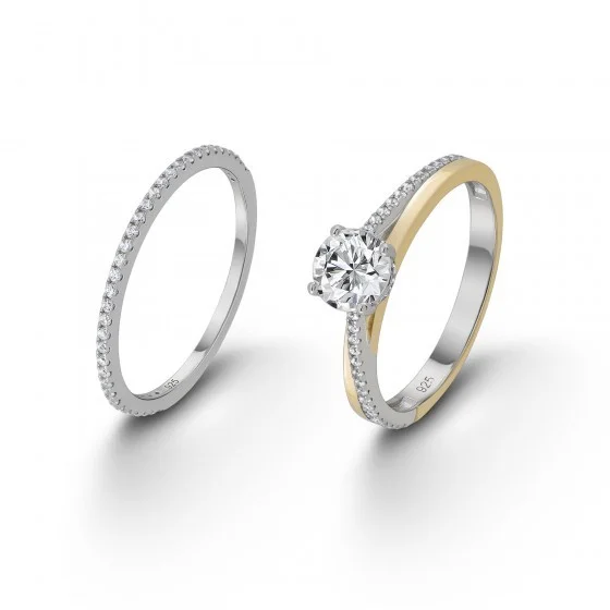 Anel Unike Classy Mood Solitário Gold