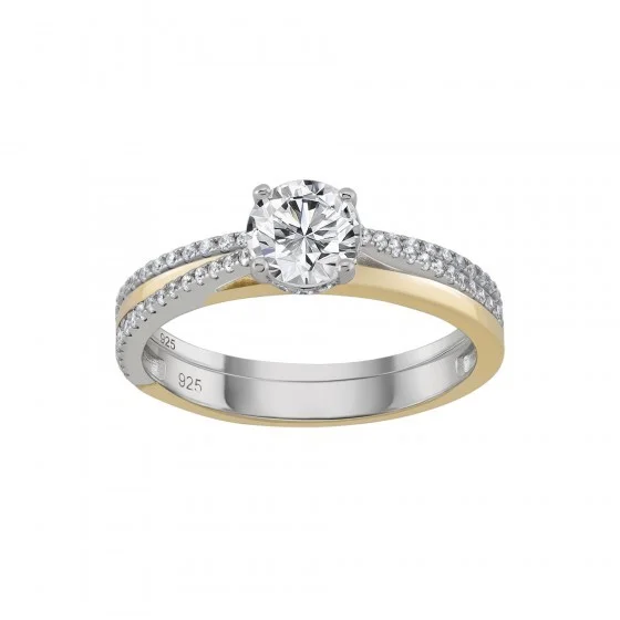 Anel Unike Classy Mood Solitário Gold