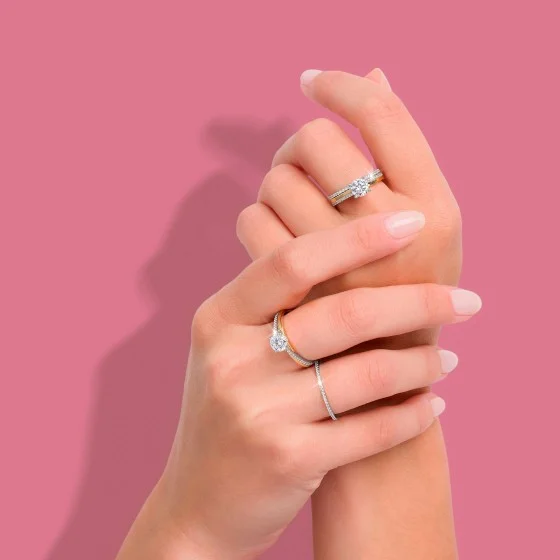 Anel Unike Classy Mood Solitário Gold