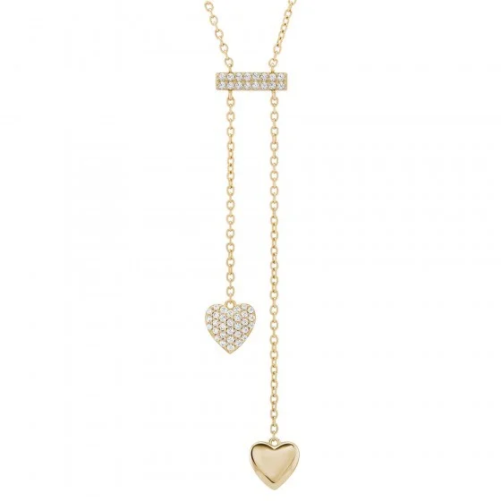 Colar Unike Two Hearts Gold