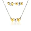 1762258816_42afc9678299593a01bebd6016819aef Set Colar & Brincos One Crazy Heart Bicolor