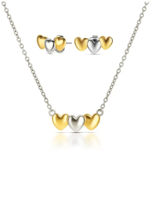 1762258816_42afc9678299593a01bebd6016819aef Set Colar & Brincos One Crazy Heart Bicolor