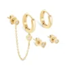 215 Set de Brincos One Golden Four