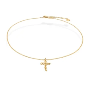 Colar One Infinity Crossed Gold