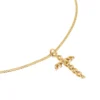 Colar One Infinity Crossed Gold
