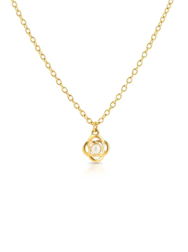 OJRN02D Colar One Rose Petite Pearl