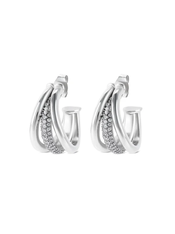 OJSFE02S Brincos Silver Frost Crystal