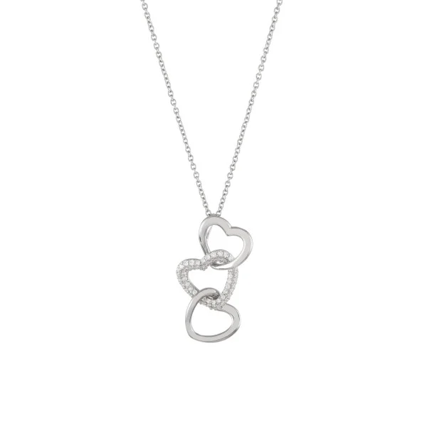 Colar Classy Three Hearts
