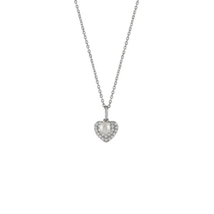 Colar Unike Classy Heart Pearl