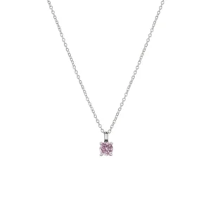 Colar Unike Pink Solitaire