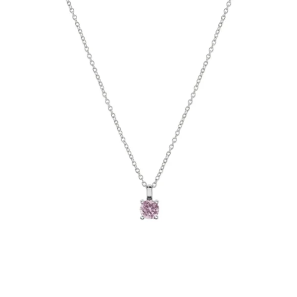 UK.CL_.1204.0268 Colar Unike Pink Solitaire