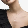 Colar Unike Love in Rose Heart & Pearl
