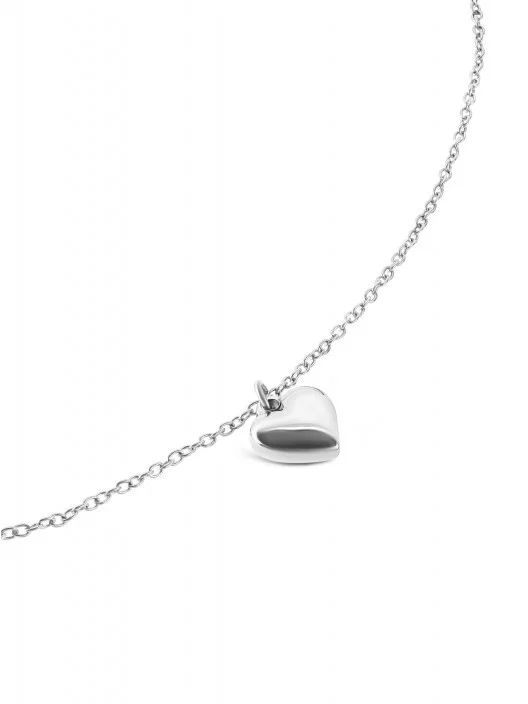 dsd Colar Neckmess Heart Silver