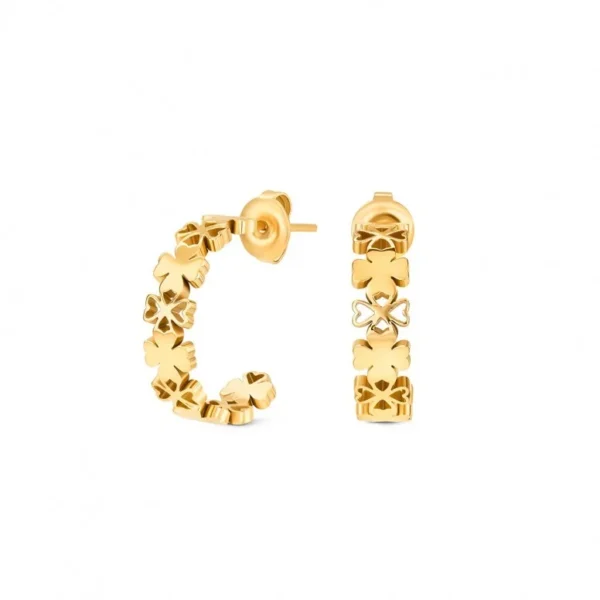 1789031699_2f6f4781f9644e788b0844141aa30a73 Brincos One Lucky Flower Hoop
